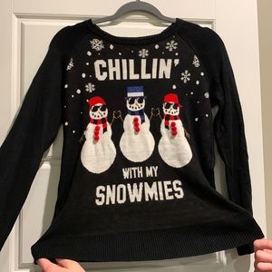 Funny Christmas sweater WORN ONCE!! Size small